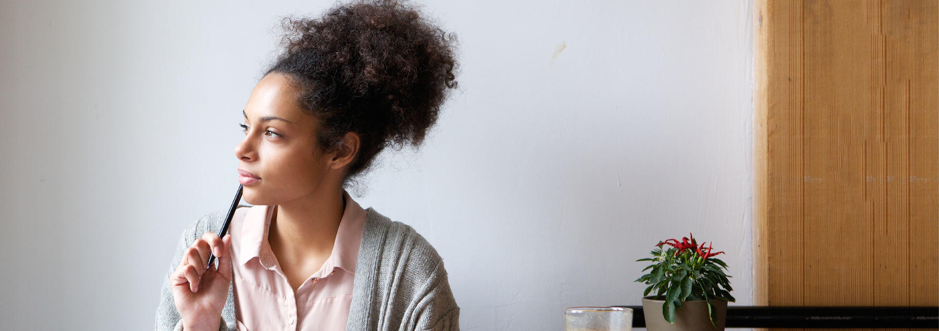 A woman thinking about getting an ultrasound